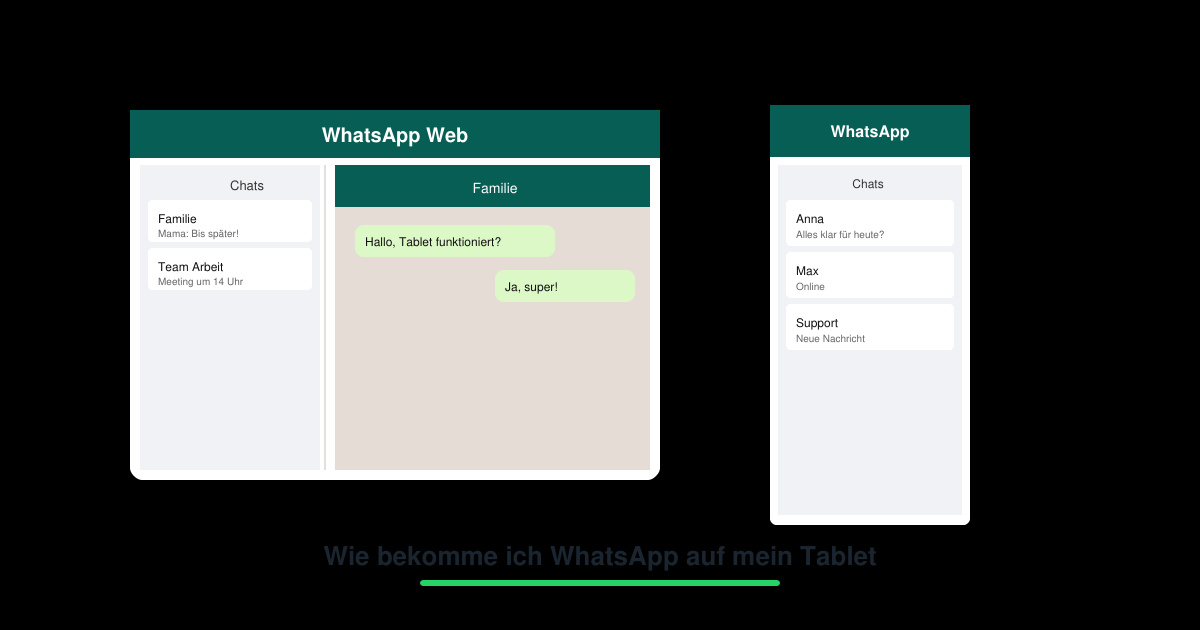 Wie bekomme ich WhatsApp auf mein tablet