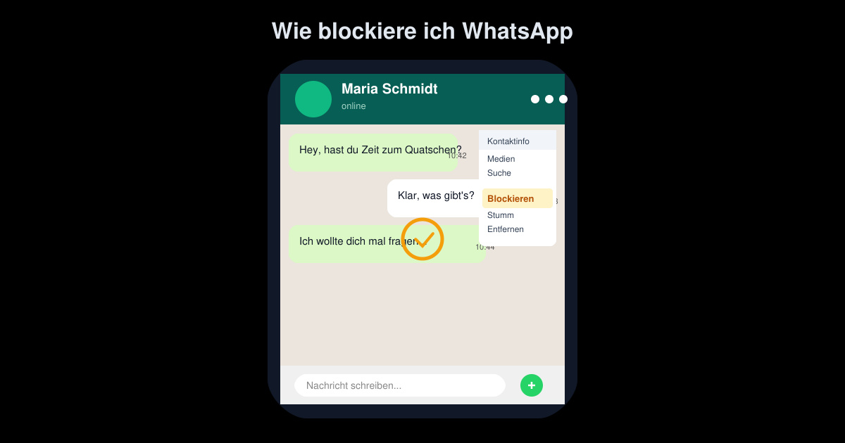 Wie blockiere ich WhatsApp