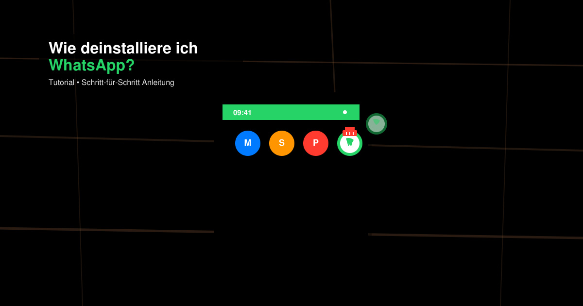 Wie deinstalliere ich WhatsApp