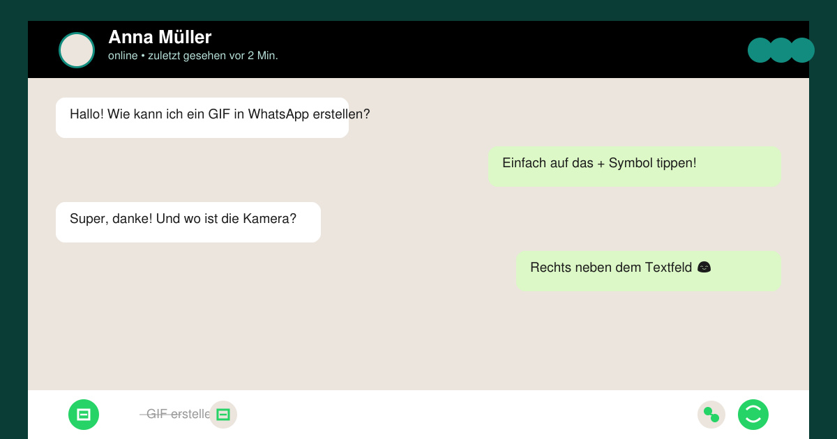 Wie erstelle ich ein gif bei WhatsApp