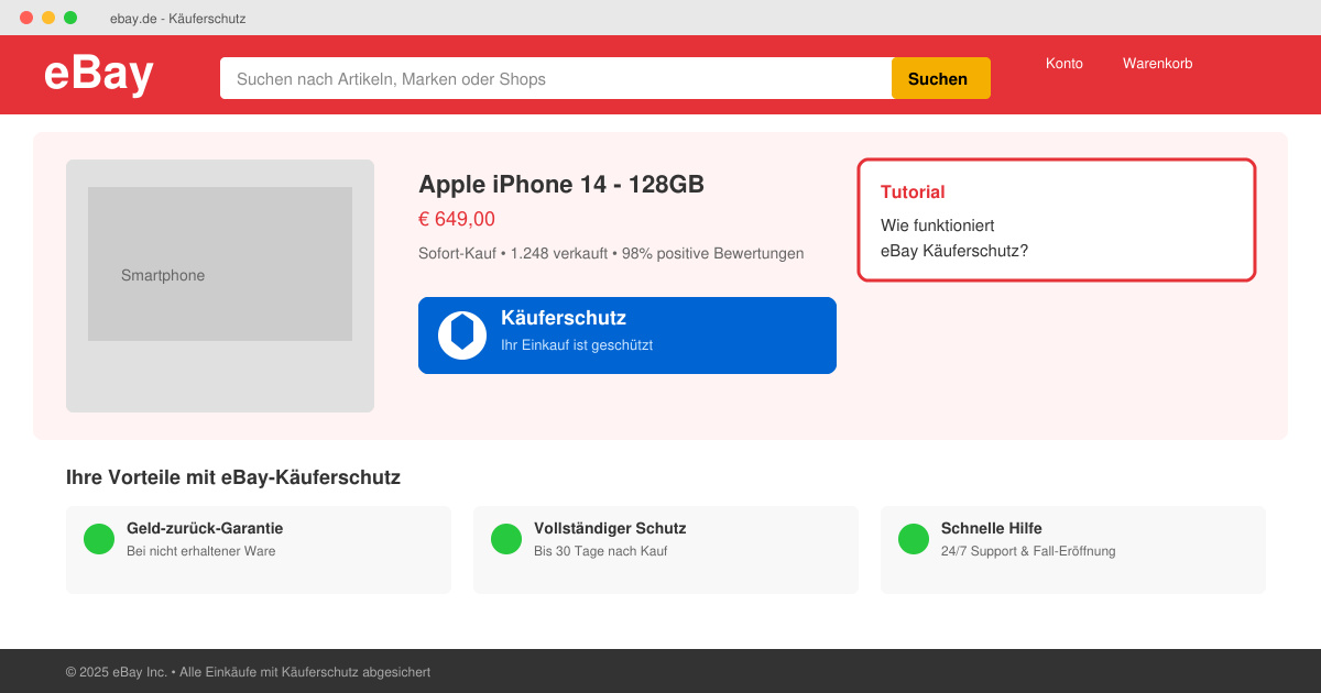 Wie funktioniert ebay käuferschutz