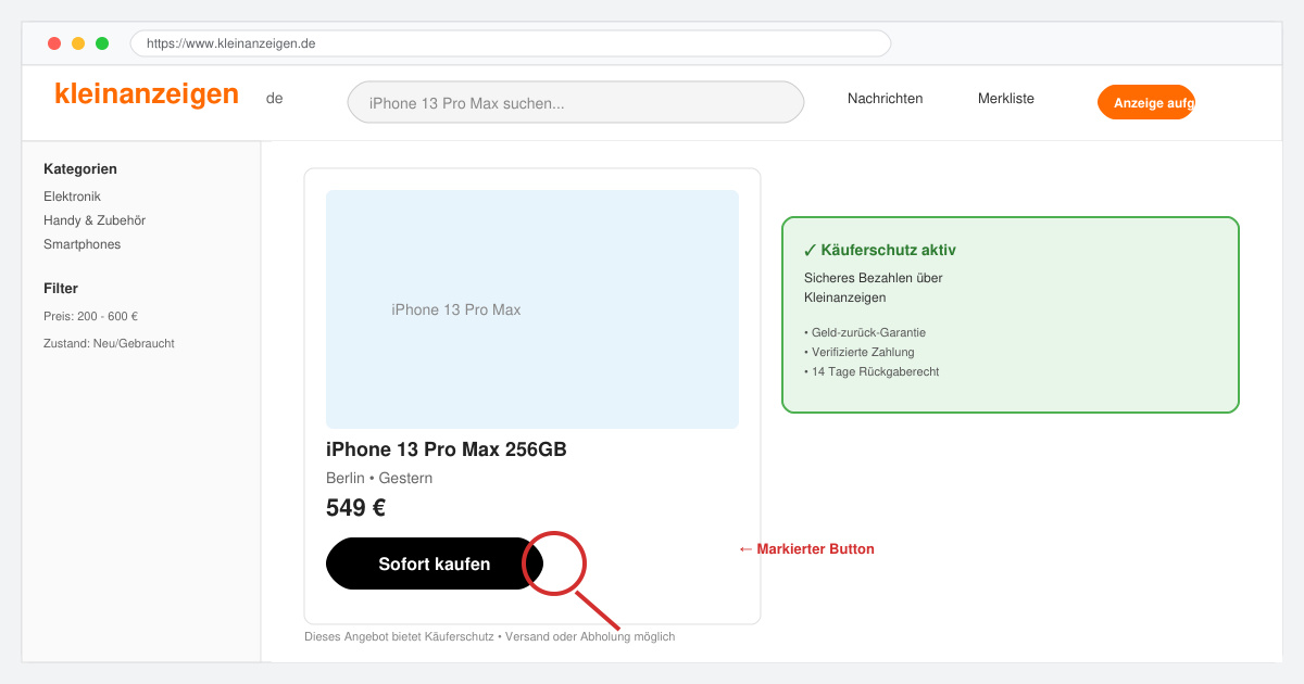 Wie funktioniert ebay kleinanzeigen käuferschutz
