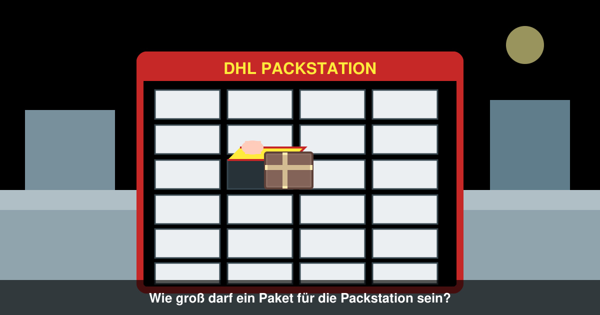 Wie groß darf ein paket für die Packstation sein