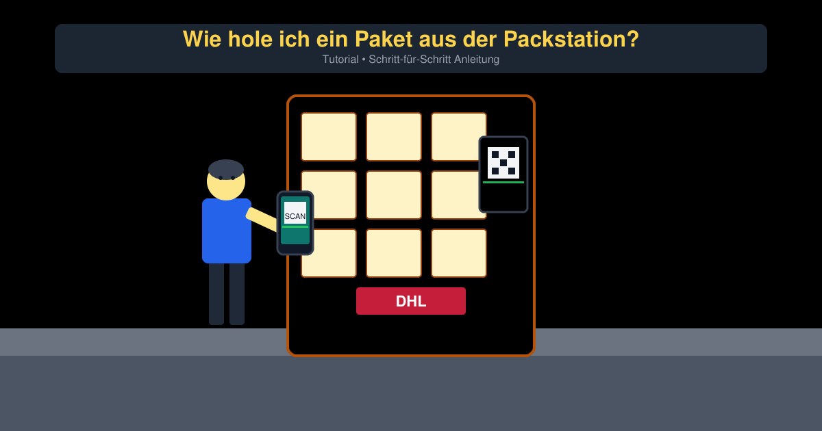 Wie hole ich ein paket aus der Packstation