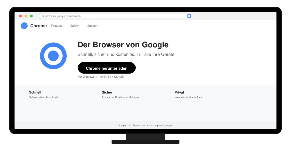 Wie installiere ich Chrome