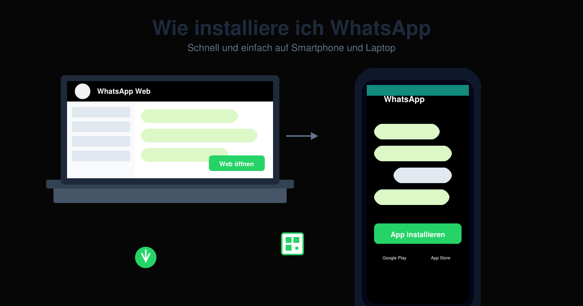 Wie installiere ich WhatsApp
