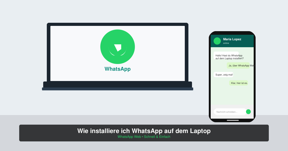 Wie installiere ich WhatsApp auf dem laptop