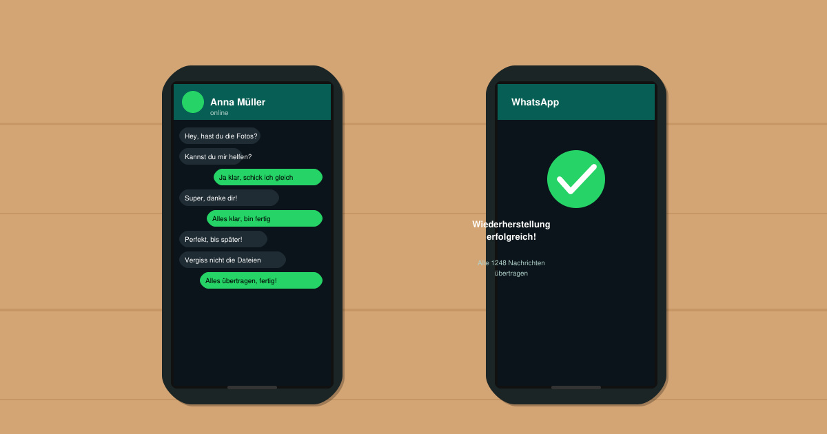 Wie kann ich alle WhatsApp nachrichten auf neues handy übertragen
