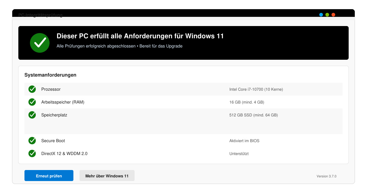 Wie kann ich von Windows 10 auf Windows 11 upgraden