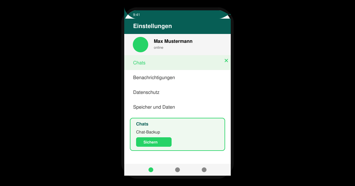 Wie kann ich WhatsApp sichern