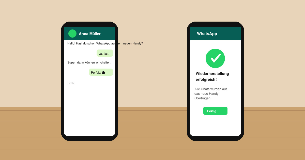 Wie kann man WhatsApp auf ein anderes handy übertragen