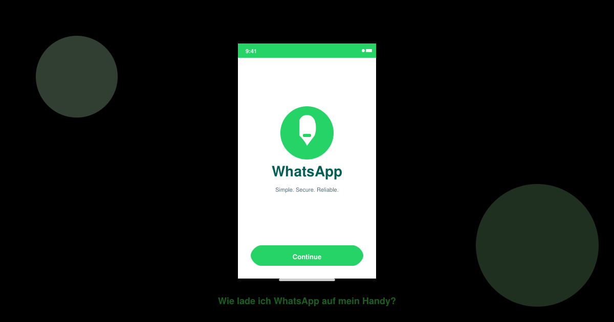 Wie lade ich WhatsApp auf mein handy