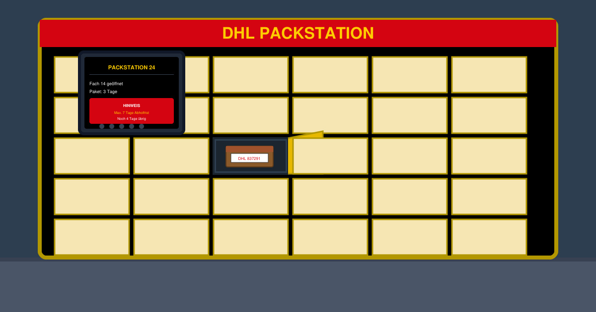Wie lange kann man ein paket in der Packstation lassen