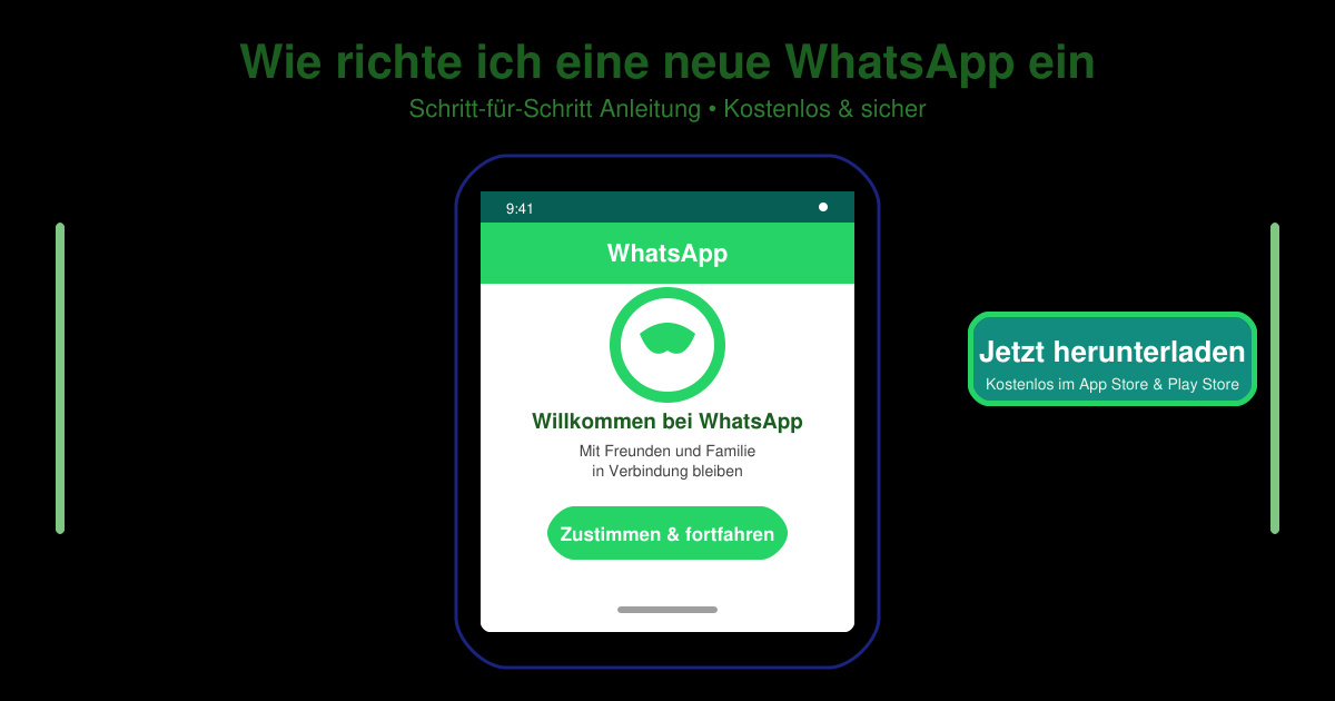 Wie richte ich eine neue WhatsApp ein