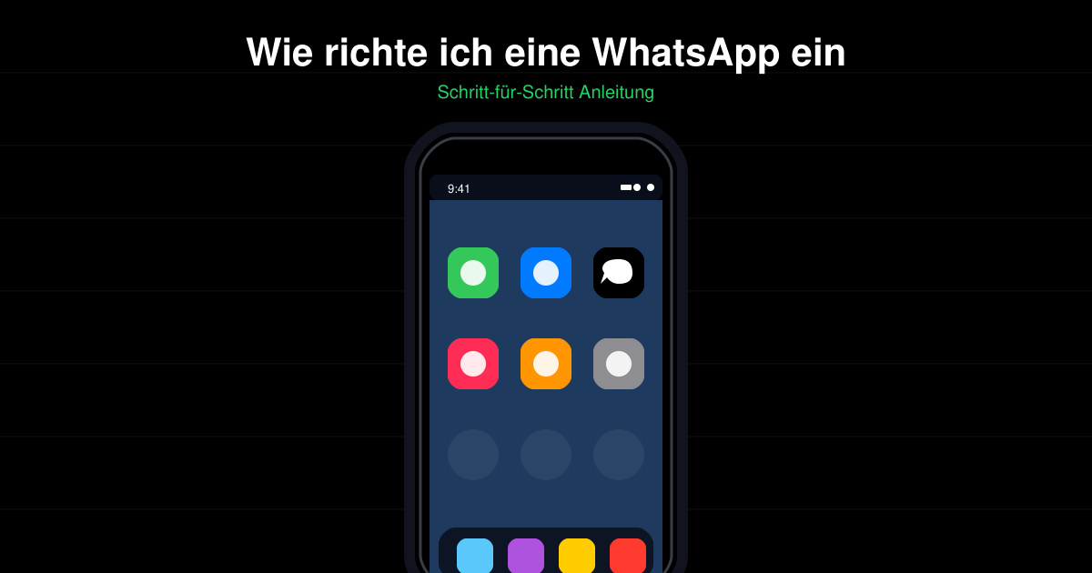 Wie richte ich eine WhatsApp ein