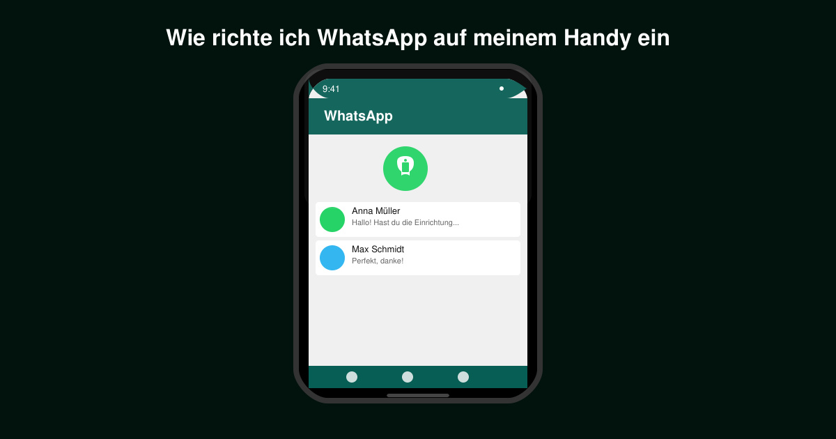 Wie richte ich WhatsApp auf meinem handy ein