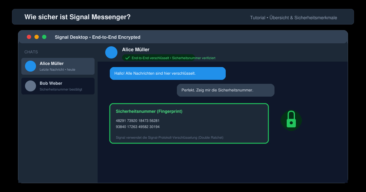 Wie sicher ist signal Messenger