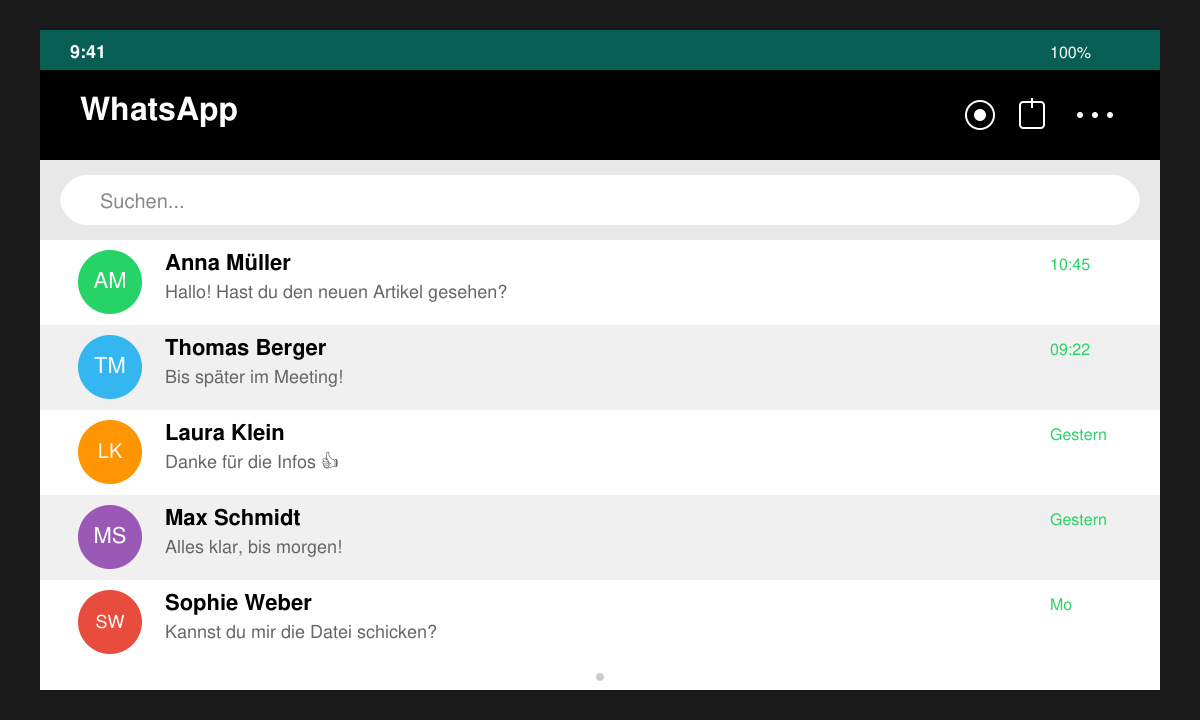 WhatsApp nach dem Neustart des Smartphones wieder geöffnet