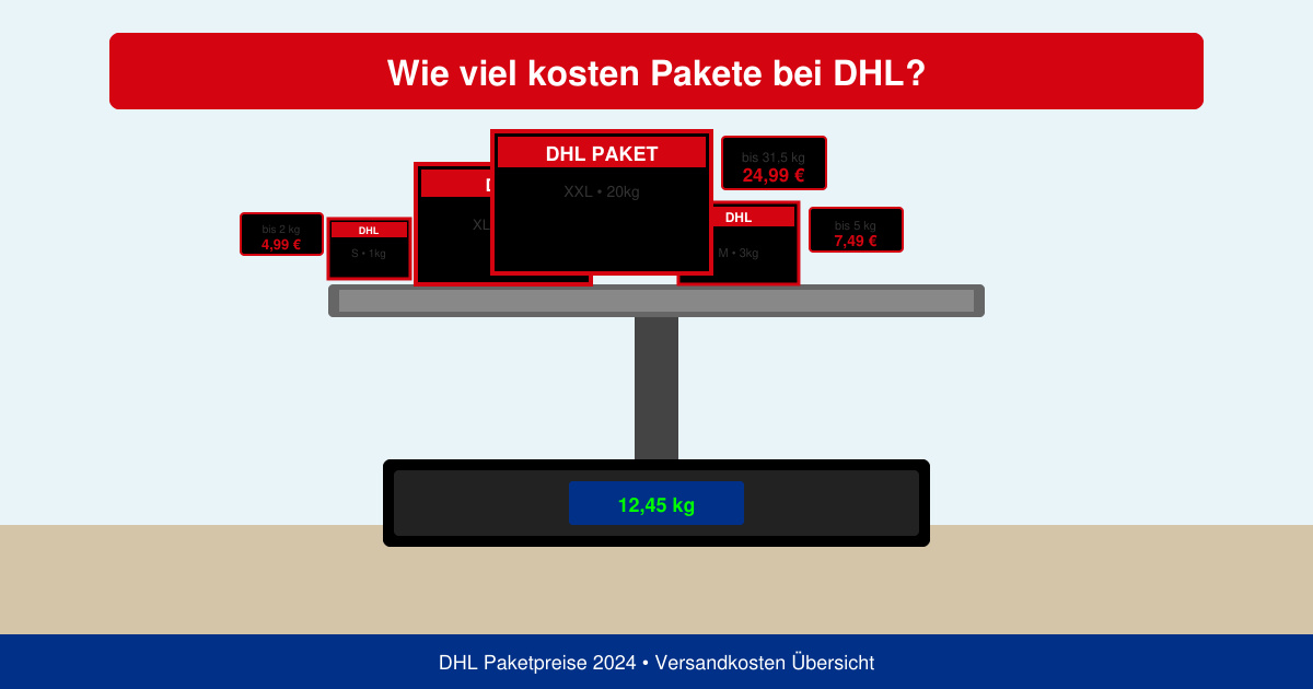 Wie viel kosten pakete bei DHL