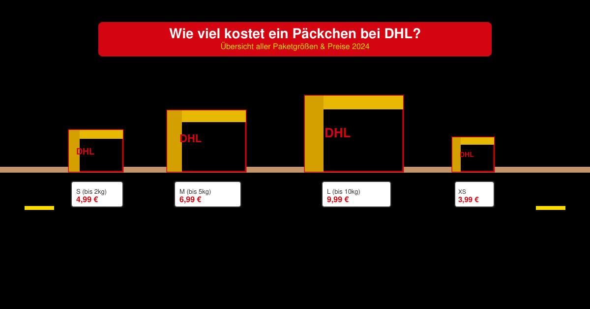 Wie viel kostet ein Päckchen bei DHL