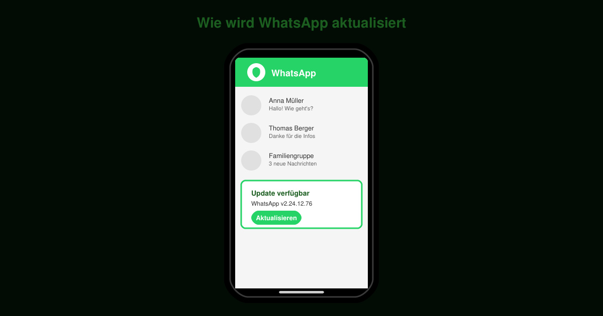 Wie wird WhatsApp aktualisiert