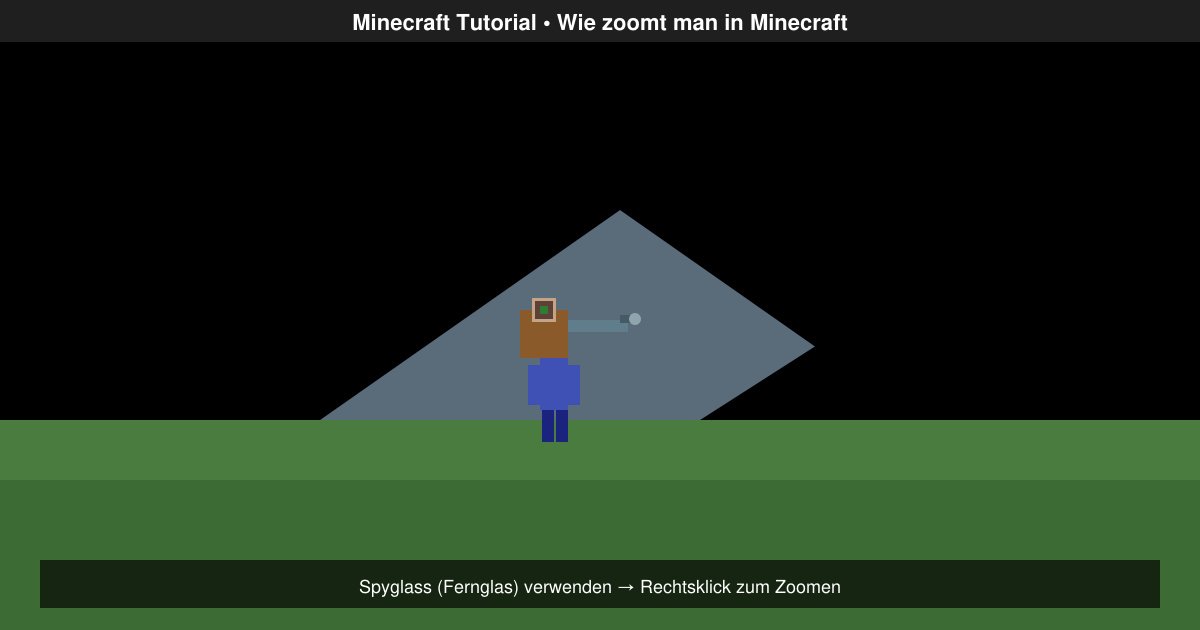 Wie zoomt man in minecraft