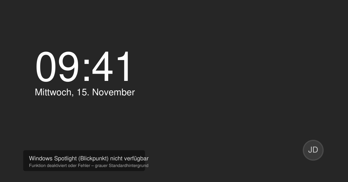 Windows 11 blickpunkt funktioniert nicht mehr