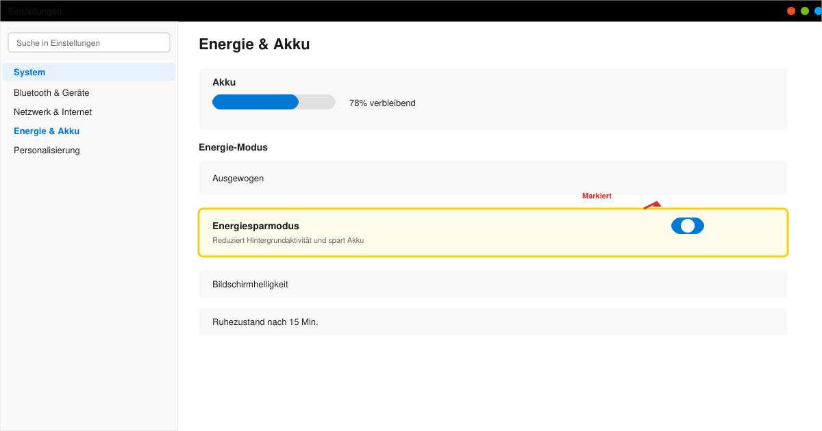 Windows 11 energiesparmodus funktioniert nicht