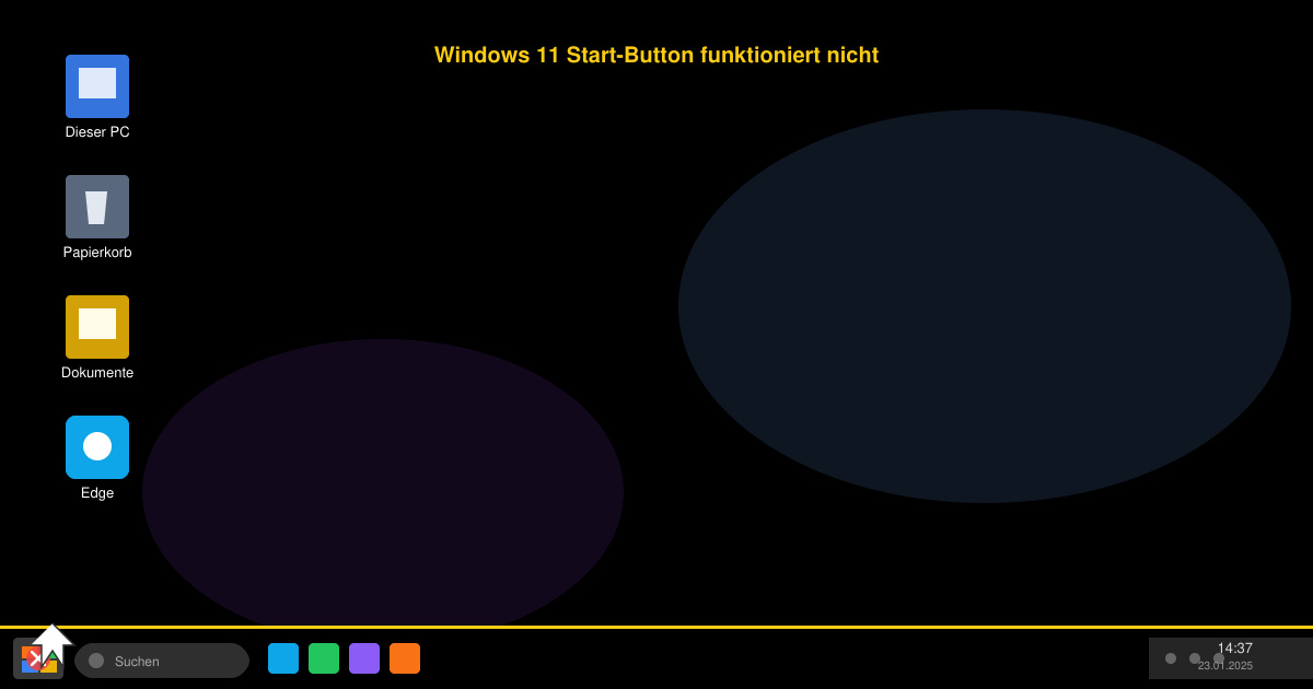 Windows 11 start button funktioniert nicht