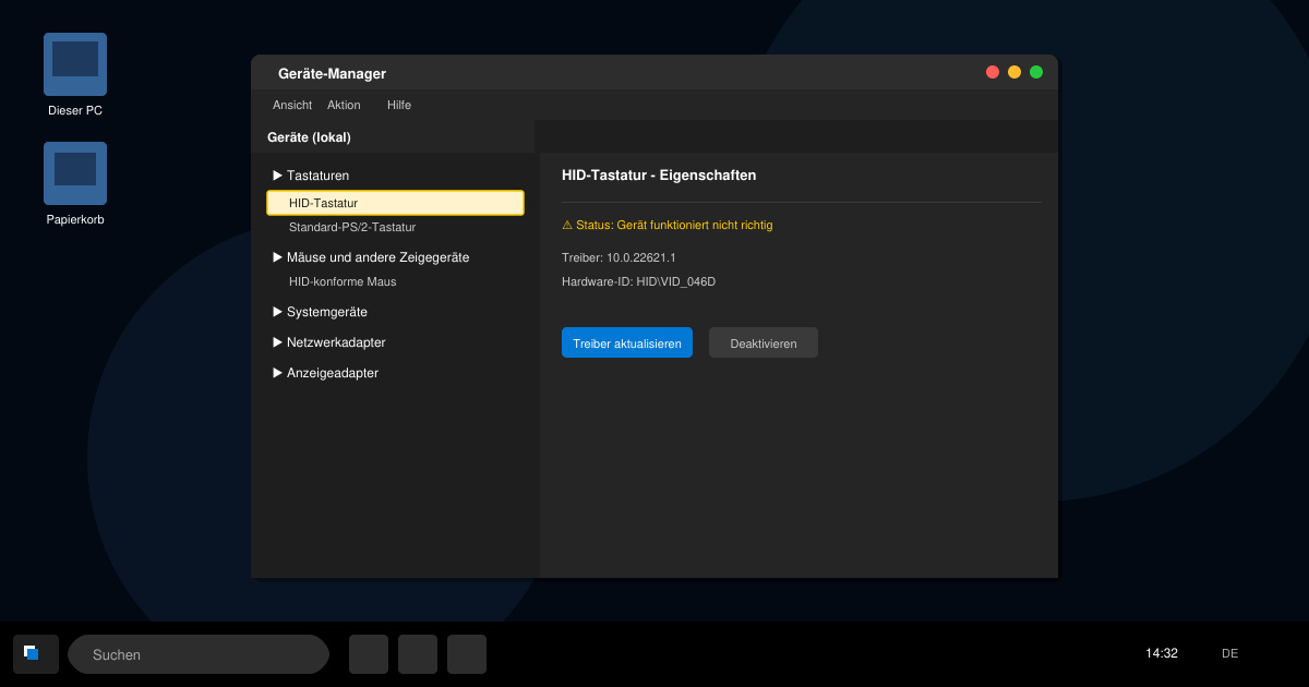 Windows 11 tastatur funktioniert nicht