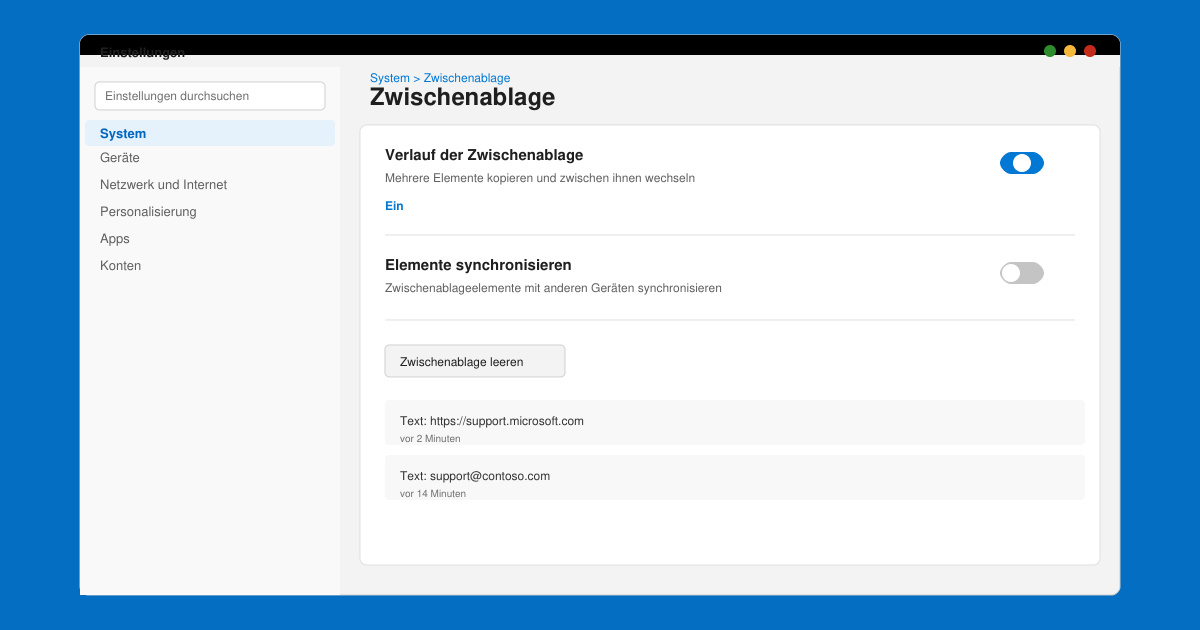 Windows 11 zwischenablage funktioniert nicht