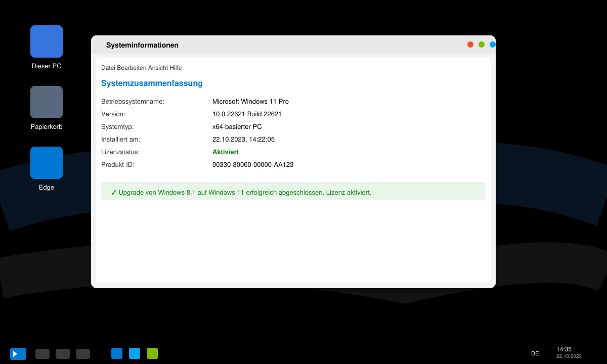 Windows 8.1 auf Windows 11 kostenlos – erfolgreiche Installation