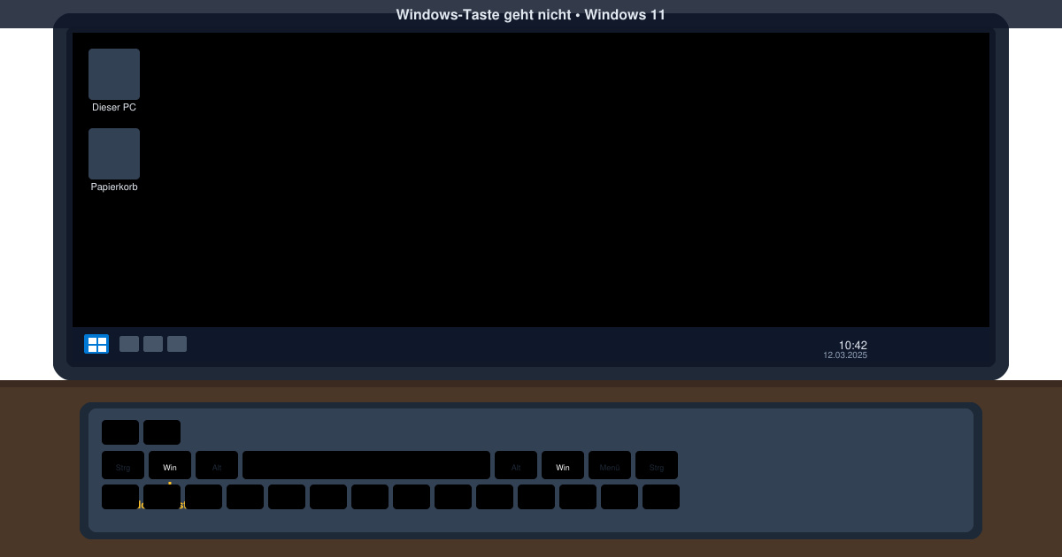 Windows taste geht nicht Windows 11