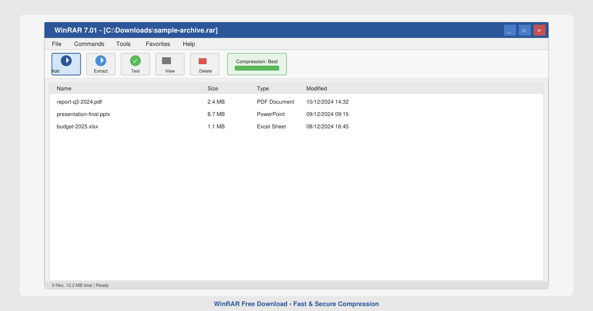 WinRAR Free Download Free
