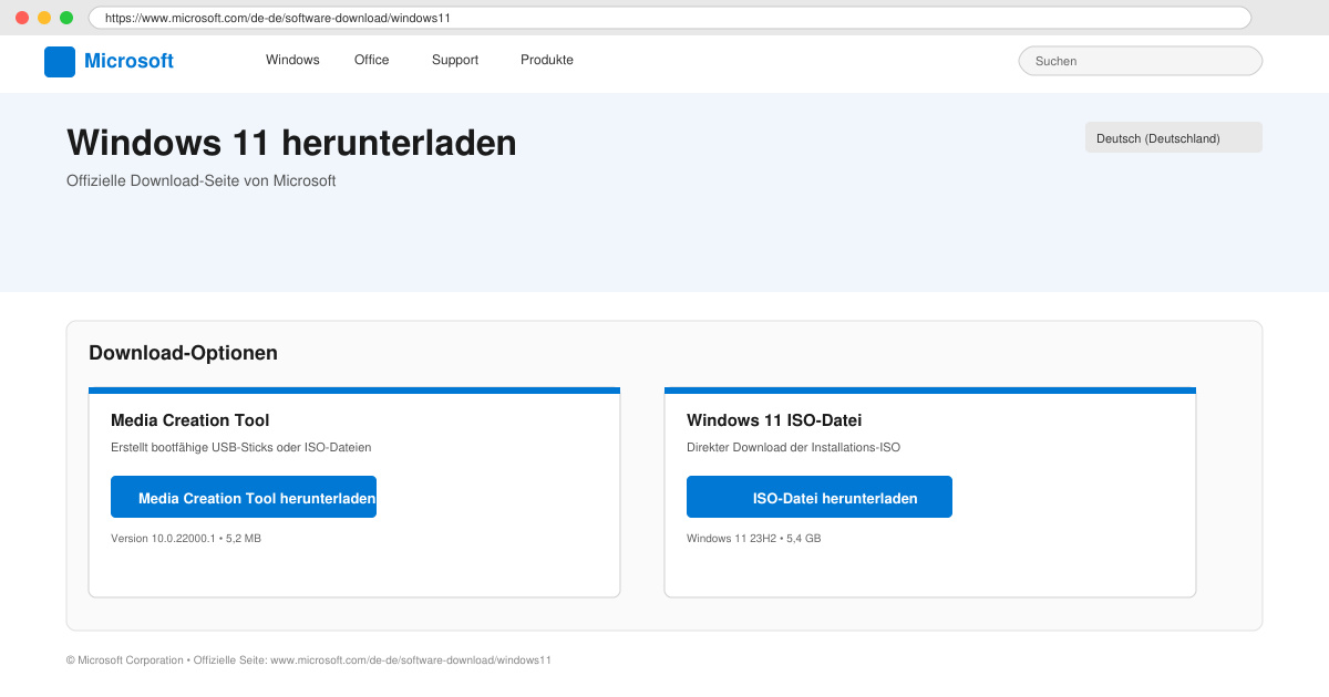 Www Microsoft com de de software download windows11