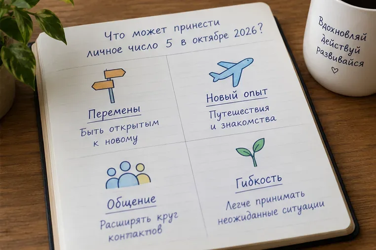 Как рассчитать личное число месяца на октябрь 2026 года: значения чисел от 1 до 9