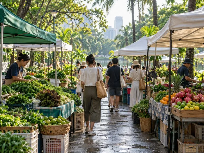 ตลาดเกษตรกร ตลาดนัด และตลาดชุมชนในกรุงเทพฯ ตุลาคม 2569: วันเปิด เวลา และวิธีเช็กก่อนเดินทาง