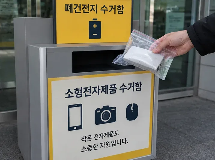 광주에서 부푼 보조배터리 버리는 방법: 바로 수거함에 넣어도 될까?