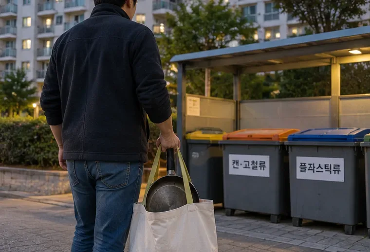 창원에서 프라이팬 버리는 방법: 고철 분리배출부터 손잡이·유리뚜껑 처리까지