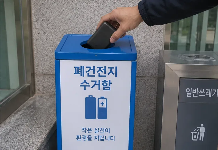 천안에서 보조배터리 버리는 방법: 폐건전지 수거함부터 부푼 배터리까지