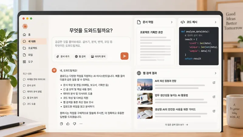 클로드 AI란? 주요 기능부터 모델·요금제·활용법까지 한눈에 보기
