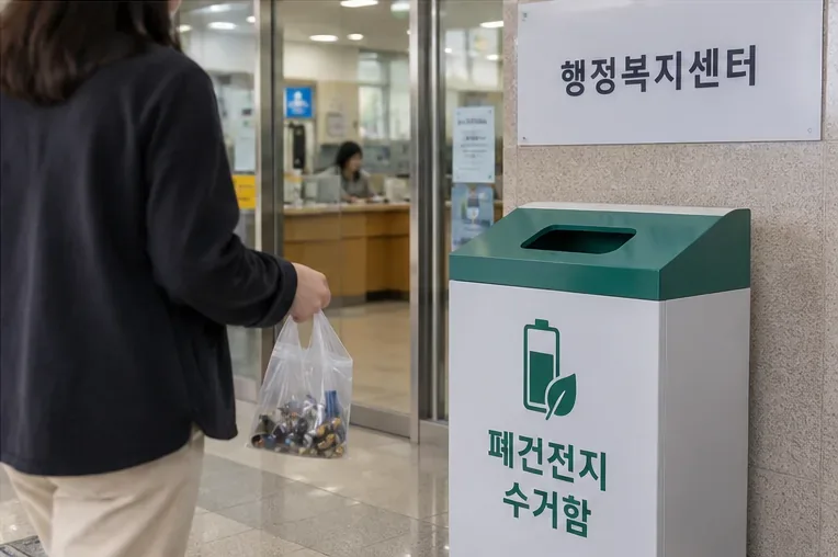 화성에서 폐건전지 버리는 방법: 수거함·투명봉투·행정복지센터 교환까지