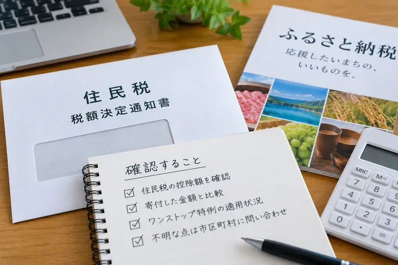 ふるさと納税の控除が住民税に反映されているか確認する方法｜通知書の見方を例で解説