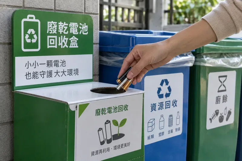 乾電池可以丟資源回收嗎？台灣最新回收方式、地點與常見誤解