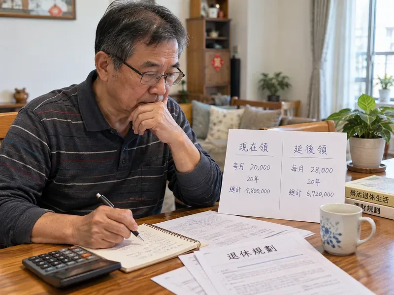 勞保老年年金延後領比較划算嗎？2026 年展延年金、損益平衡與判斷重點