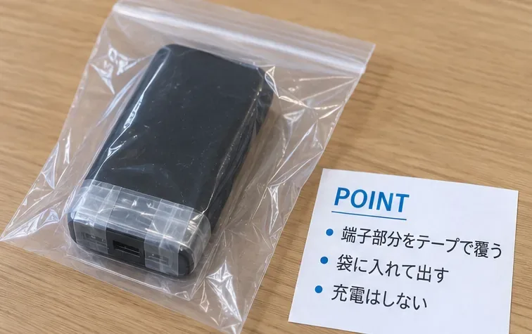 岡山市でモバイルバッテリーを捨てる方法｜灰色コンテナへの出し方を実例形式で解説