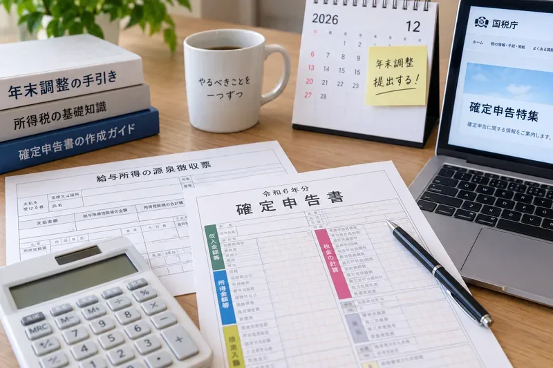 年末調整を忘れたら確定申告で取り戻せる？会社の再調整との違い・期限・注意点