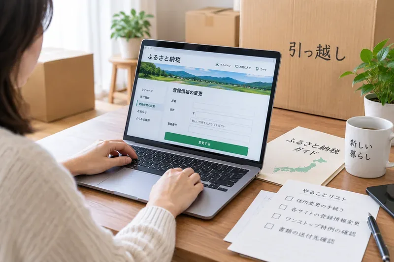 引っ越したらふるさと納税の住所変更は必要？ワンストップ特例・確定申告の対応を整理