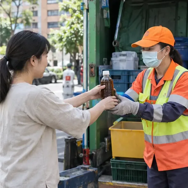 桃園市廢食用油怎麼丟？冷卻、裝罐、交給資源回收車一次看
