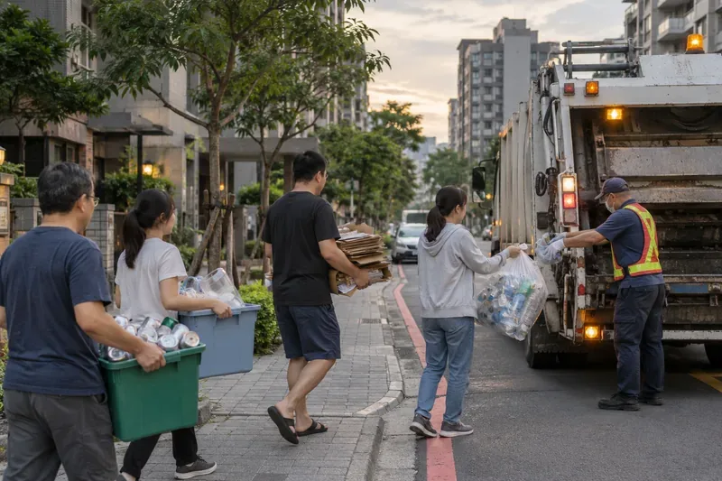 竹北市資源回收日是哪一天？東區週一三五、西區週二六，查詢與分類一次看